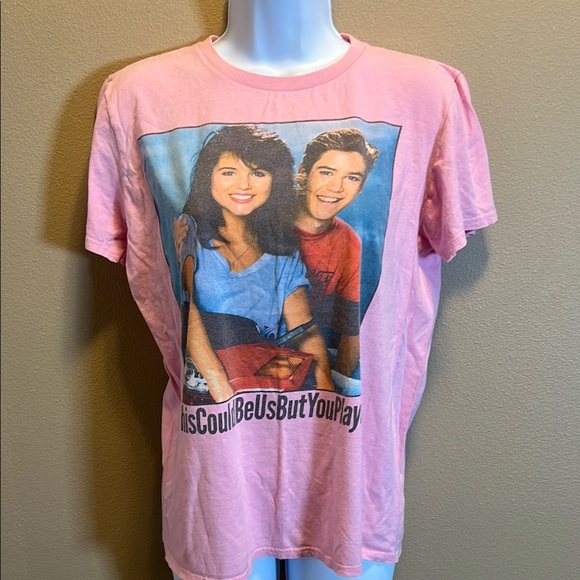 NBC Universal Media LLC Tops - Saved by the Bell NBC Pink Woman’s Cotton Crew Neck Tee Size Medium